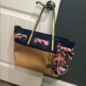 NWT Lilly straw tote